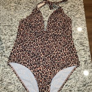 Leopard print one piece